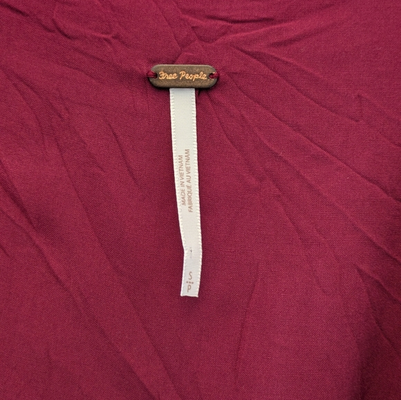 Free People Everyone's Favorite Mini Dress Earth Red Combo Small - Picture 7 of 10